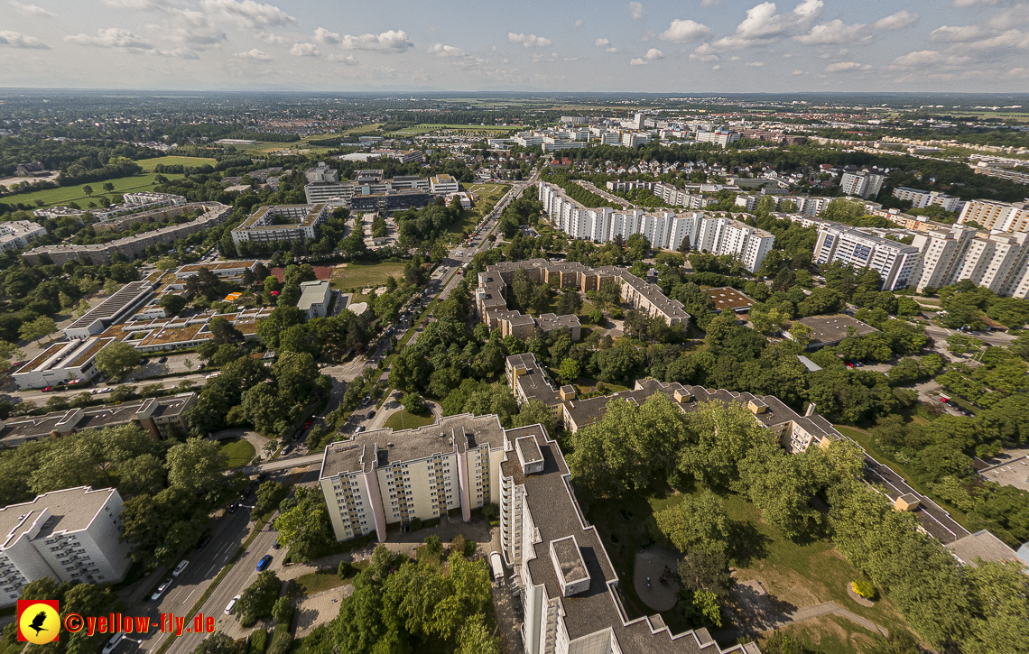 07.06.2023 - Annette-Kolb-Anger, Perlach Stift und Aufstockung in der Kafkastraße in Neuperlach